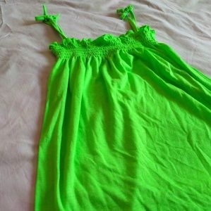 Kids Neon Green Beach Cover Up